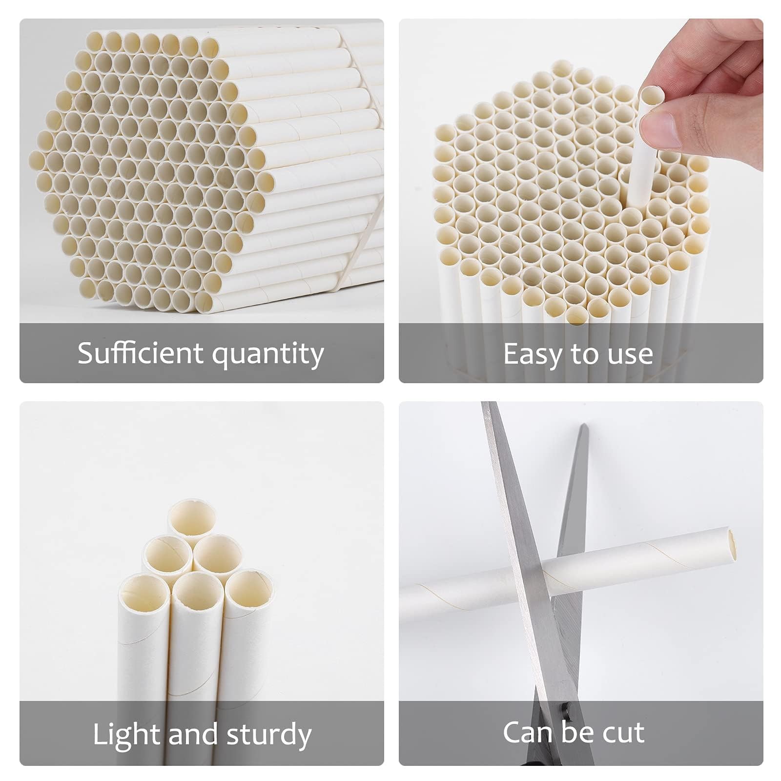 200 Pieces Bee Tube Refill Mason Bee Paper Inserts 6 Inches Bee Cardboard Tub…