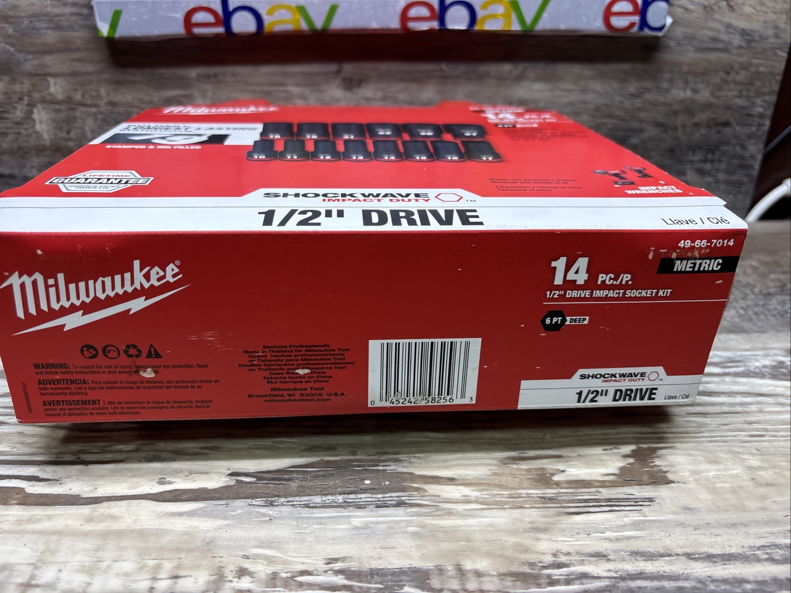 Milwaukee 49-66-7014 14PC SHOCKWAVE Impact Duty 1/2″ Drive Metric 6PT Socket Set