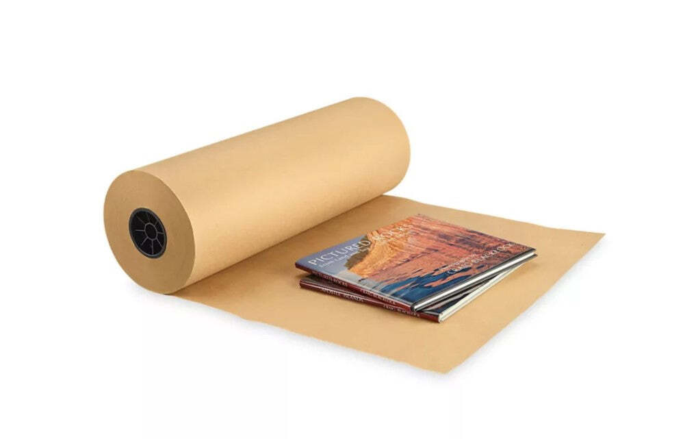 1-4 Rolls Brown Kraft Paper 24″ x 1200 Feet 30 lb Wrapping Packing Void Filling