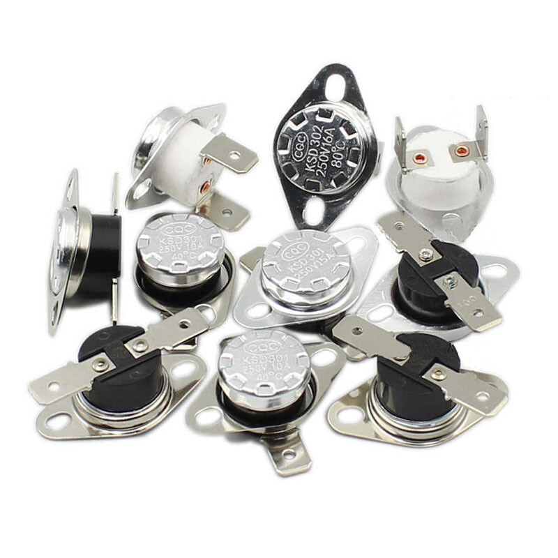Temperature Control Switch KSD301 302 40-190℃ Normally Open / Close 250V 10A 16A