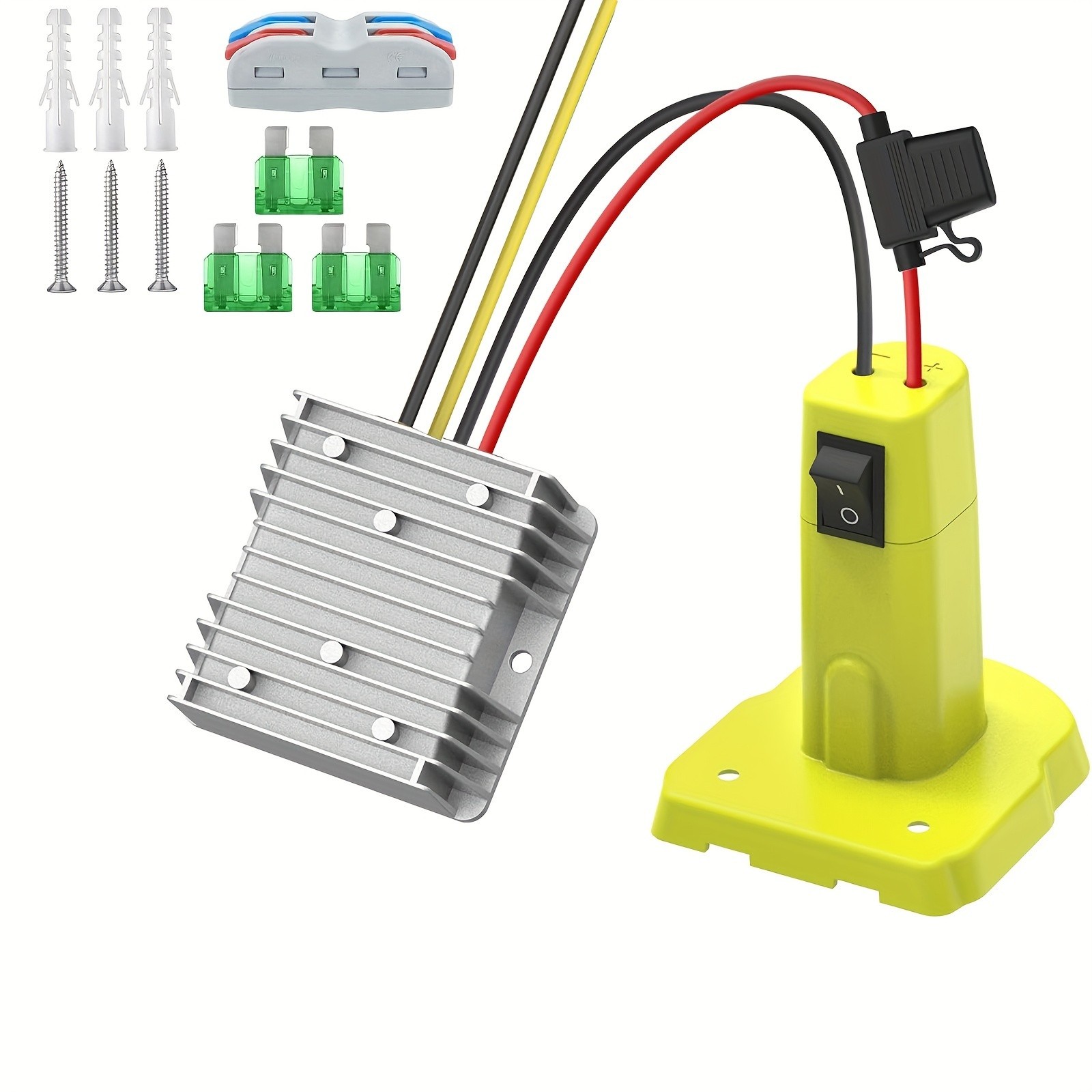 18V to 12V Voltage Regulator Adapter Compatible with Ryobi 18V Battery DIY Home