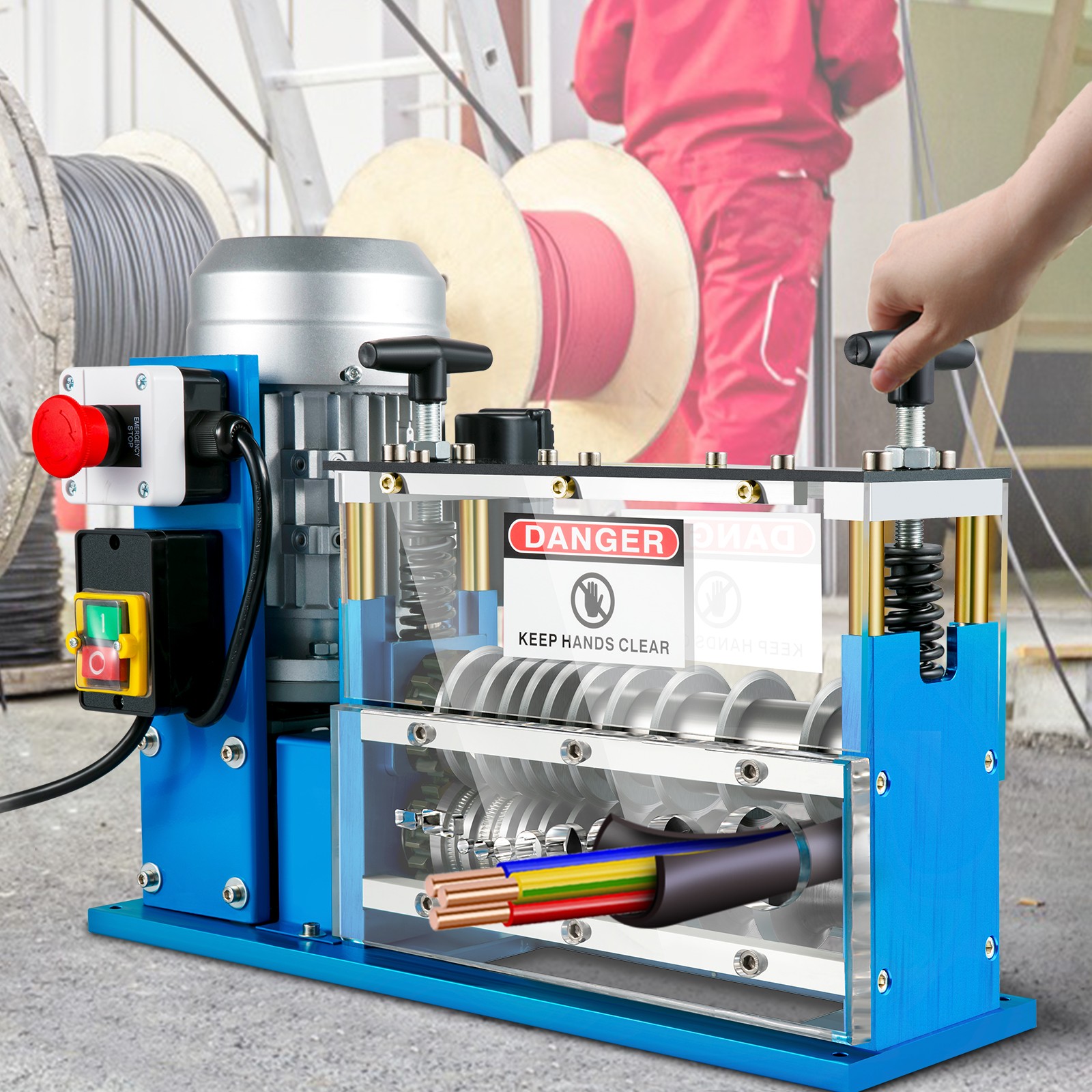 VEVOR Electric Wire Stripping Machine Power Wire Stripping Machine 0.06-1.49in