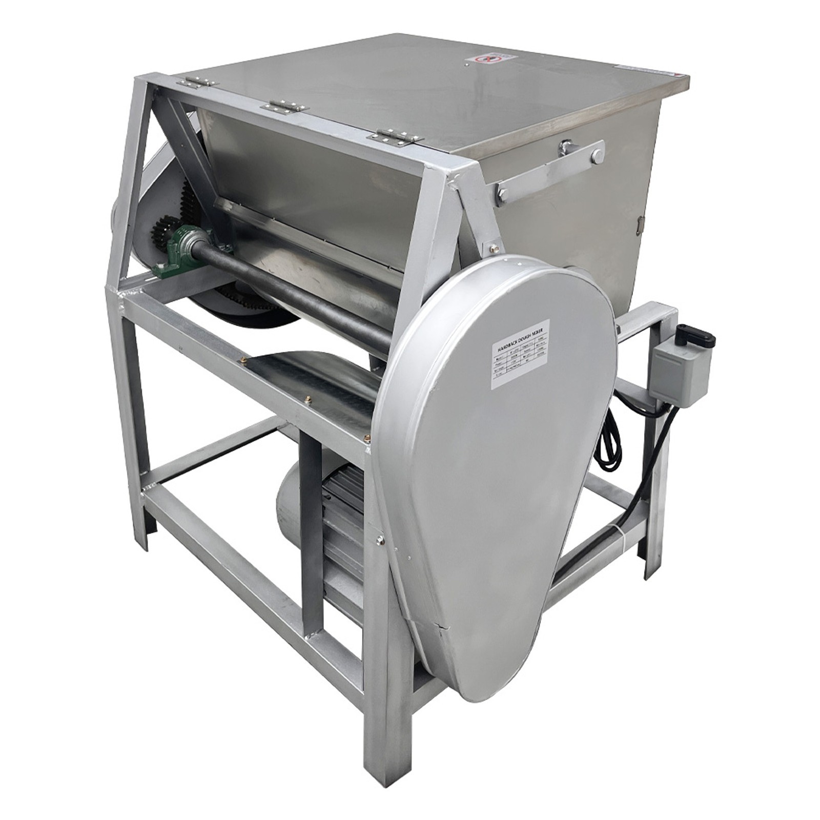 50kg/110lbs Commercial Dough Mixer 110V Dough Kneading Machine without Plug