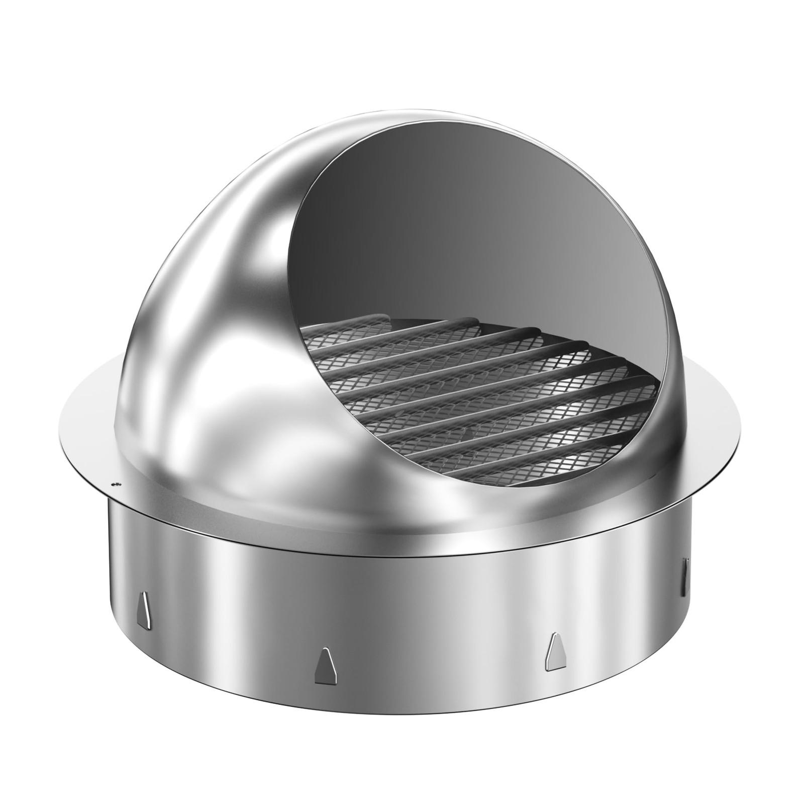 4 Inch Dryer Vent Cover Stainless Steel Round Air Ventilation 4