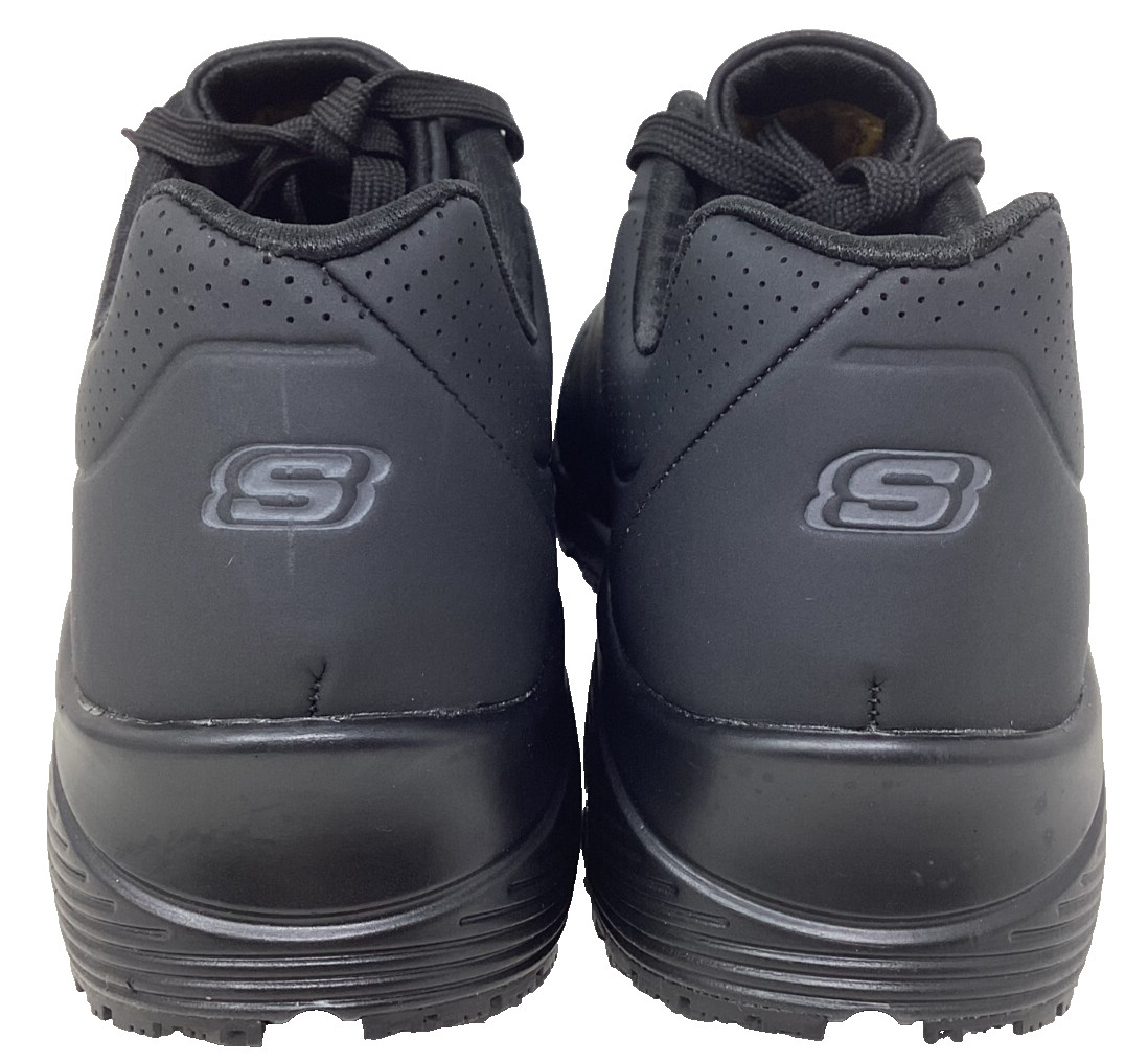 Skechers Women’s Work Relaxed Fit Uno SR Lace Up Shoes Black Size:9 122ST