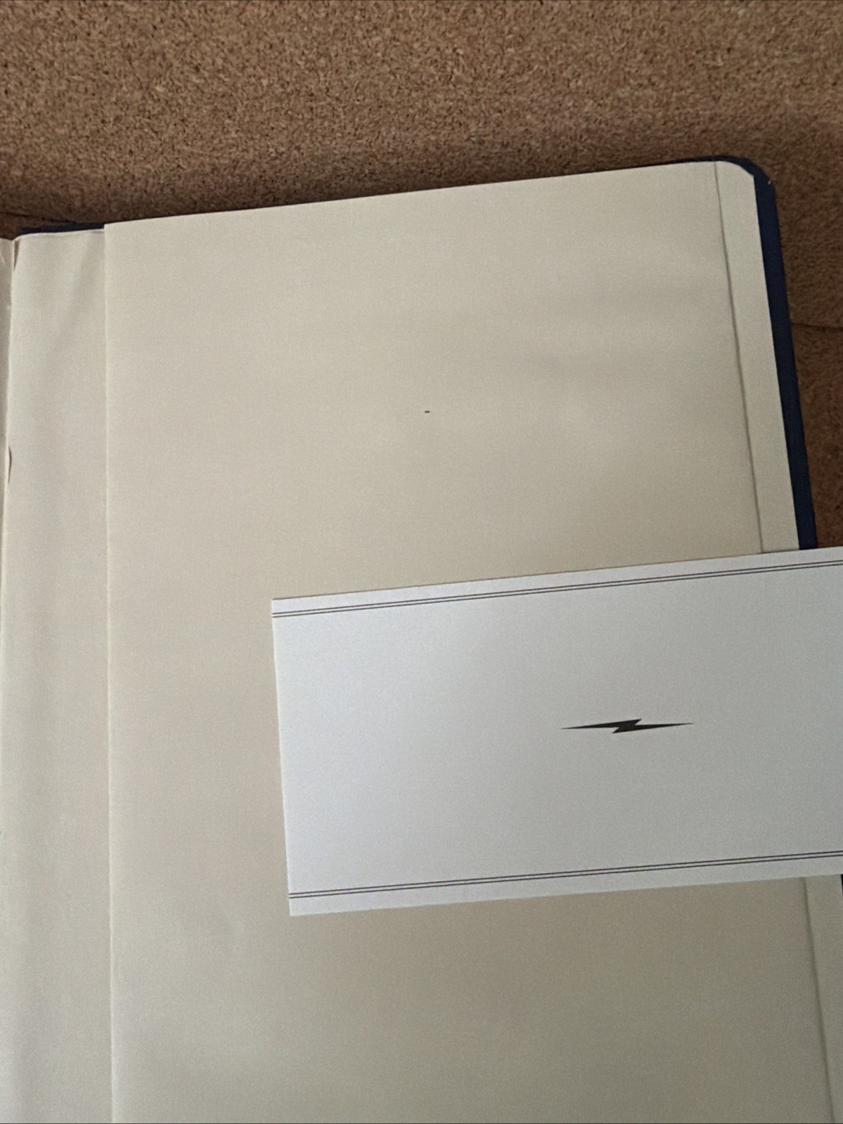 Shinola Detroit Motorcycle Club Lined Pages Journal Notebook Linen Navy Blue New
