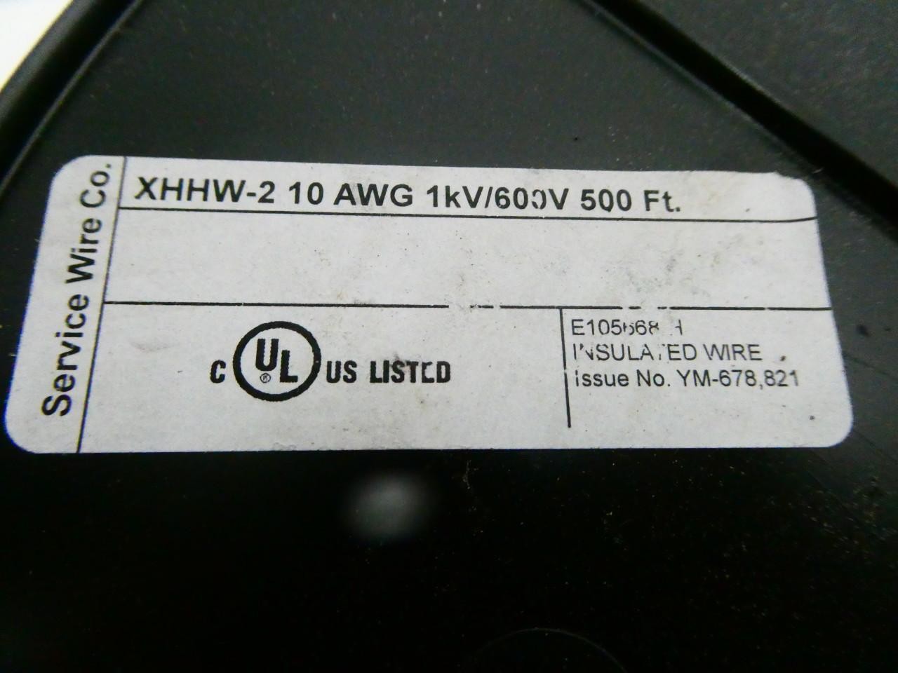 Service Wire Co E105668-H Xhhw-2 Yellow Wire 10awg 500ft 600v-ac