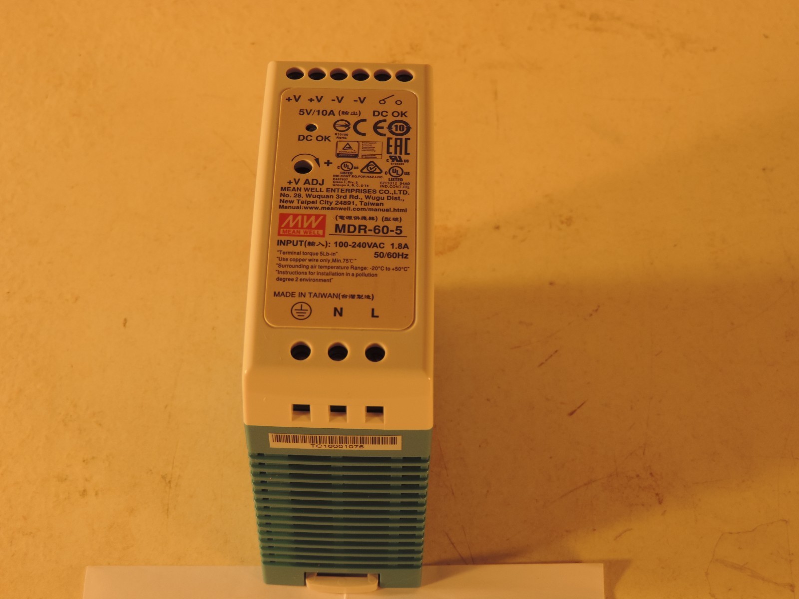 MEAN WELL MDR-60-5 5V 10A Power Supply