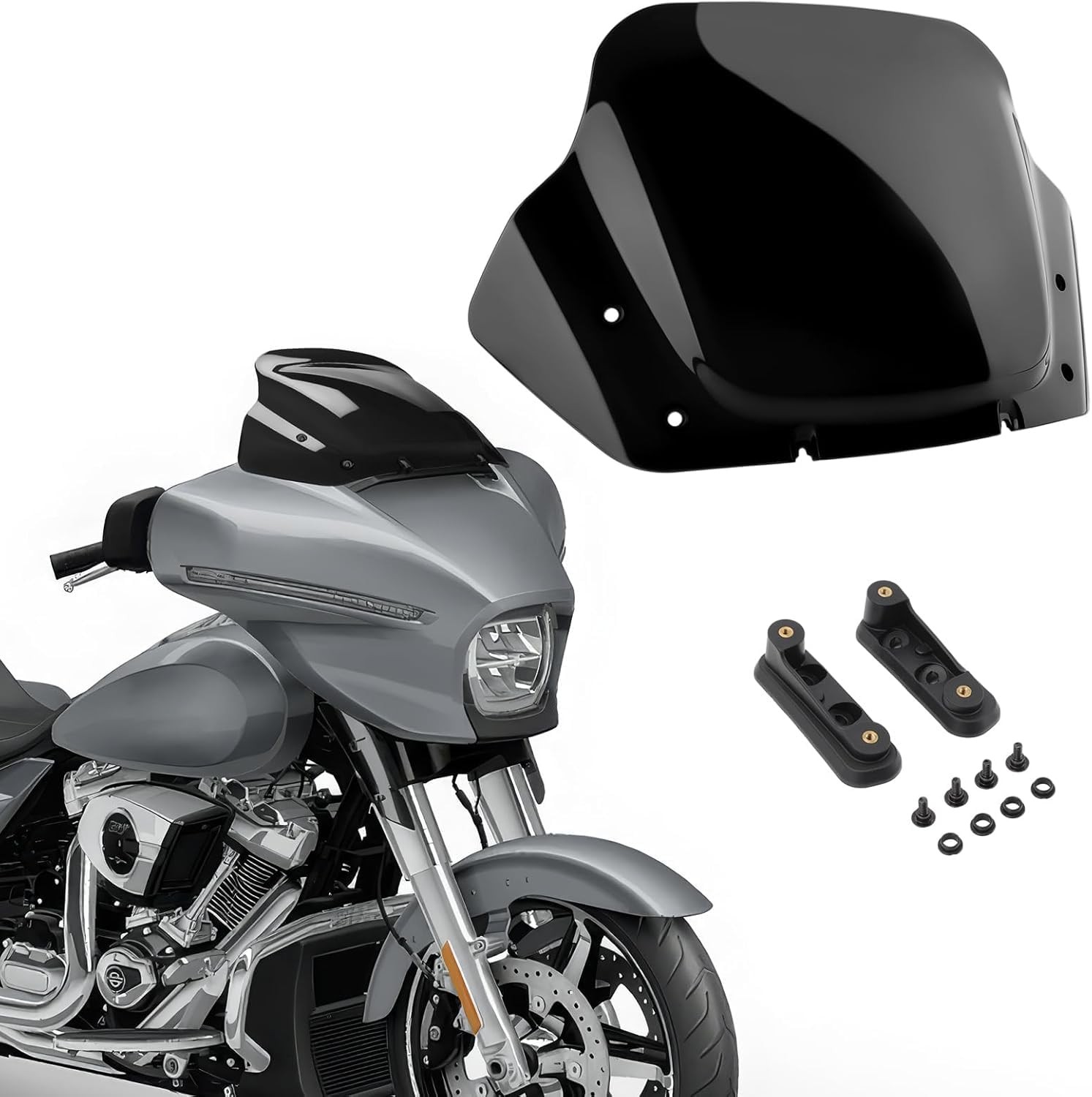 14in Wave Windshield for Harley Street Glide 2023-2024 Clear