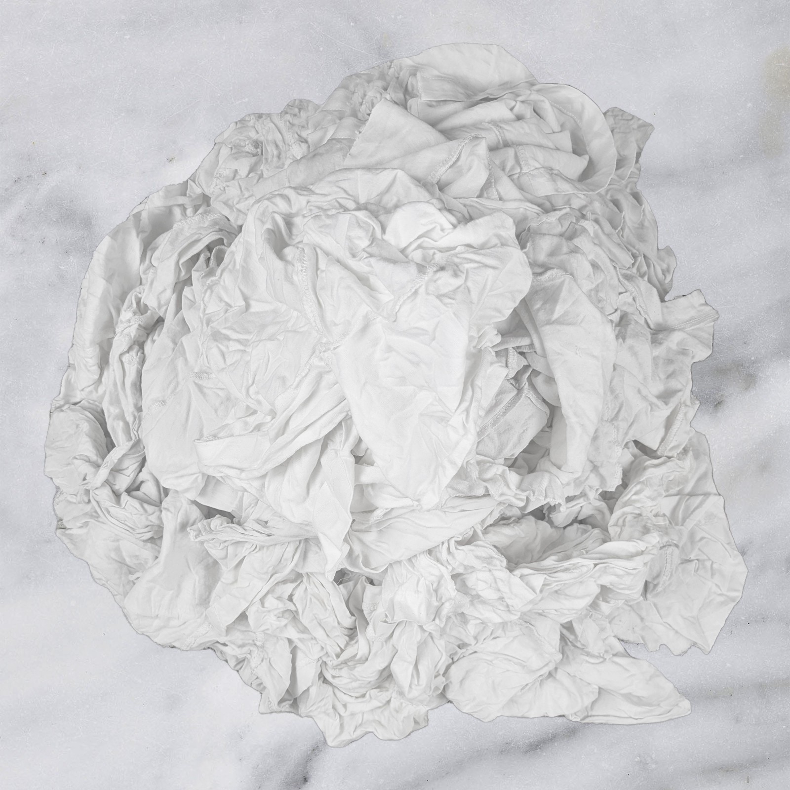 White Knit T-Shirt Cotton Rags-1000 lbs. Pallet 40×25 lbs -Multipurpose Cleaning