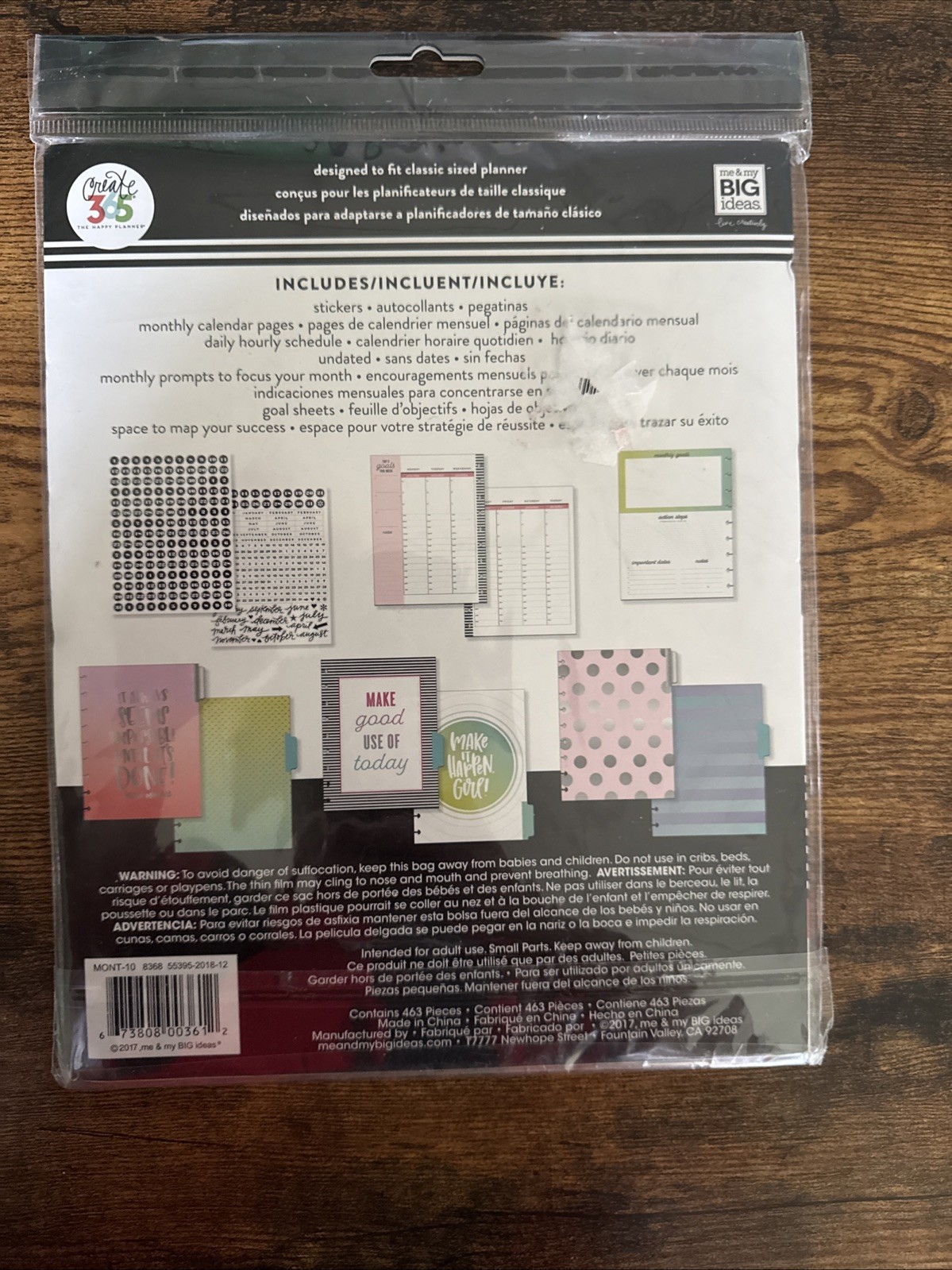 Me And My Big Ideas 463 Calendar Extension. The Happy Planner