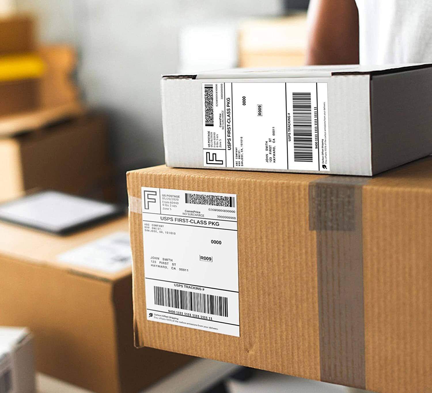 4 x 6 Fanfold / Roll Thermal Shipping Labels Paper for Zebra & Rollo Printers