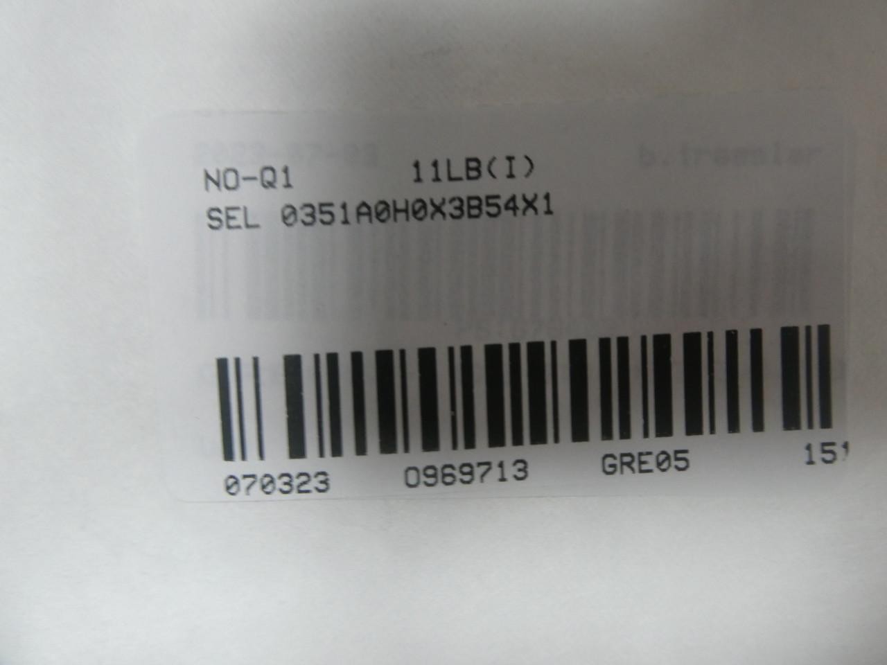 Sel SEL-351A 0351A0H0X3B54X1 Distribution Protection System 48/125v-dc 120v-ac