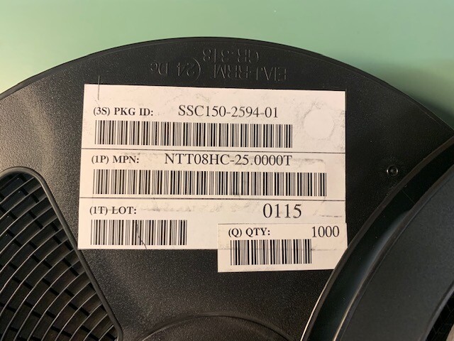 LOT OF (50) NEW SARONIX NTT08HC-25.000MHZ TTL 5V 24+ to 70 MHz TYPE H