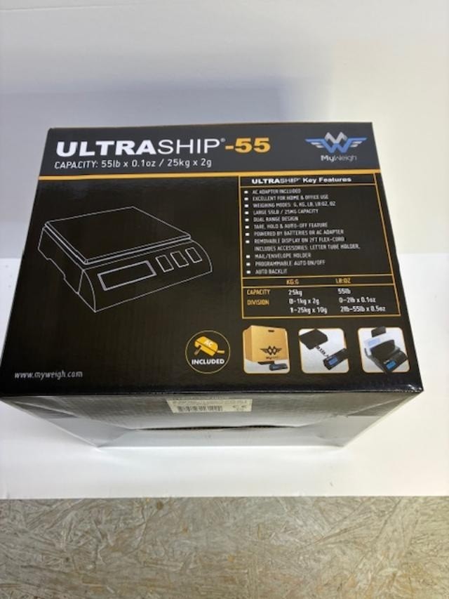 My Weigh Ultraship 55 Digital Shipping Scale 55 lb/25 kg Postal & Parcel Scale