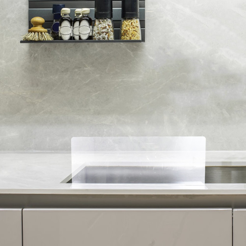 Acrylic Water Shield Kitchen Sink Backsplash Guard Wall Restaurant