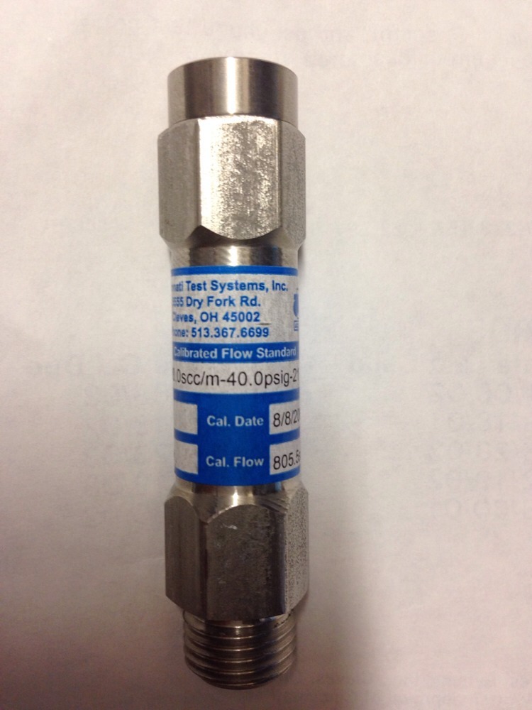 Cincinnati Test Systems 520-800.0scc/m-40.0psig-21, EX0800CCM40PSI-21 #1645Q1