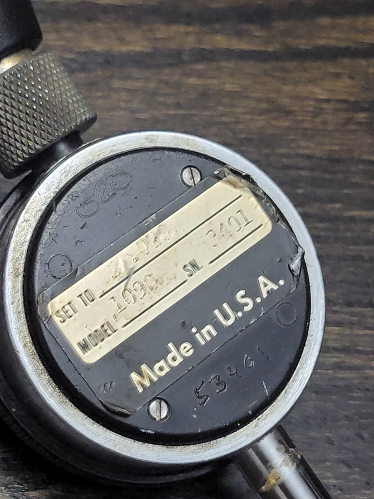 BARCOR INC. Model 1090 0-90 Degree .001″ DIA. Chamfer Gage Made In The USA ?