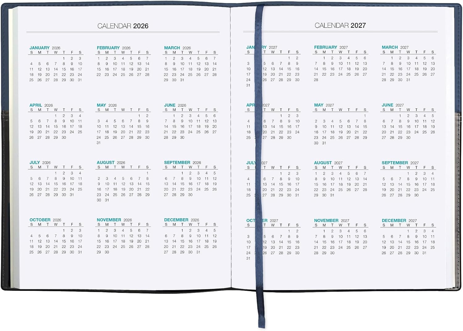 2026 Planner Calendar, 8″x10″ : Includes 14 Months (November 2025 – December 202