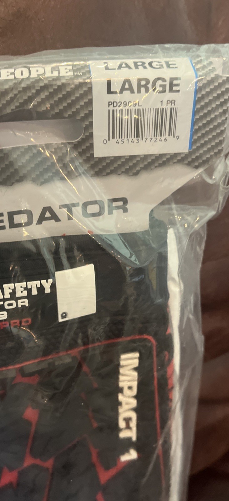 Mcr Safety Pd2909 L Predator ANSI A4, Synthetic Leather Palm New Sealed
