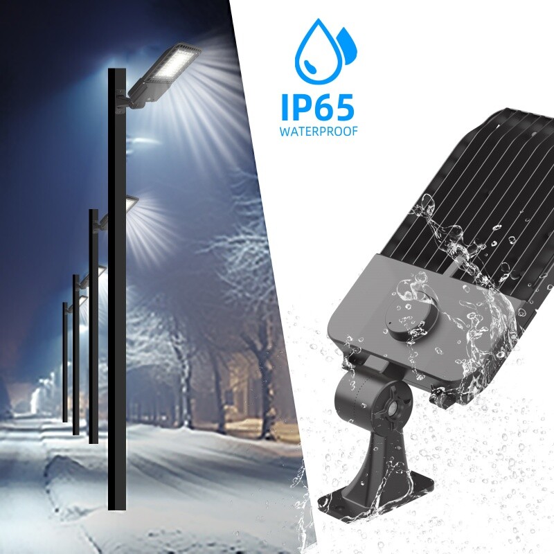 300W LED Parking Lot Light Outdoor Street Shoebox Pole Light Fixture 42000LM DLC