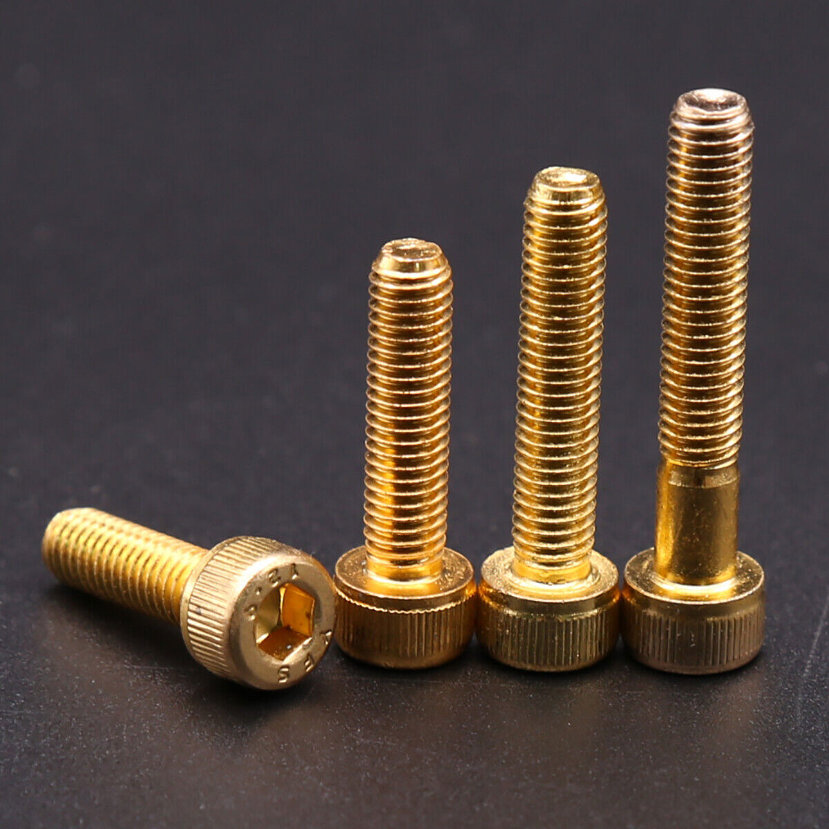 M2-M6 Cup DIN912 Cap Head Socket Screw Hex Head Allen Bolt Gold Titanium Plated