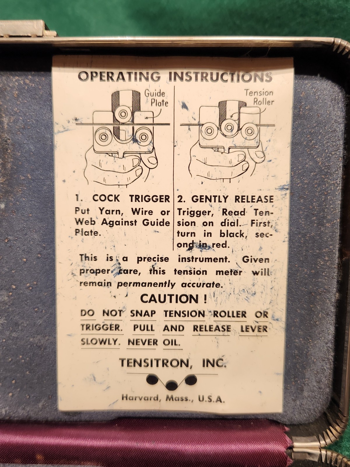 TENSITRON Wire and Filament Tension Meter, Used EXCELLENT condition!
