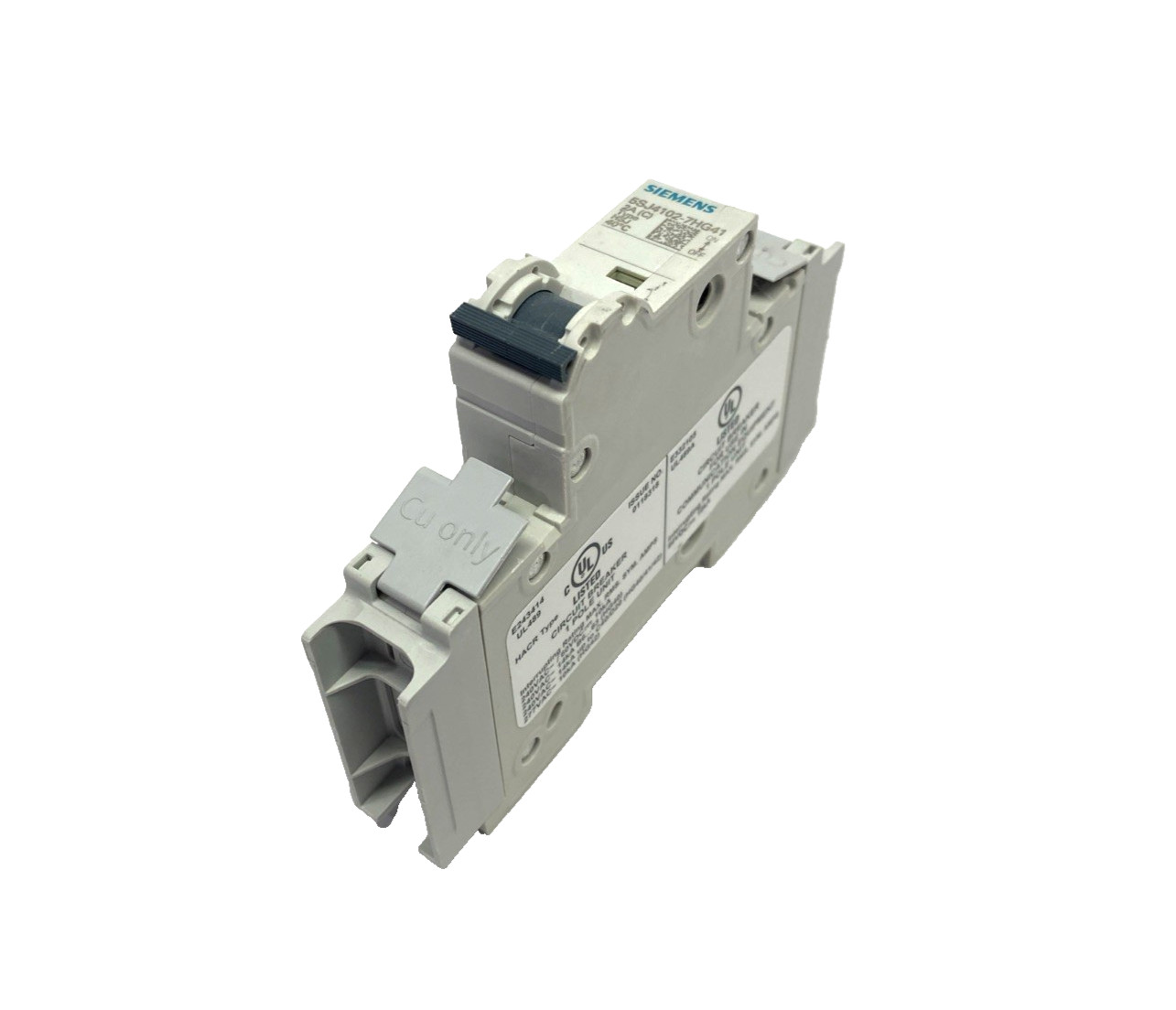 Siemens 5SJ4102-7HG41 Miniature Circuit Breaker 240V 14kA, 1-Pole, C-Trip, 2A