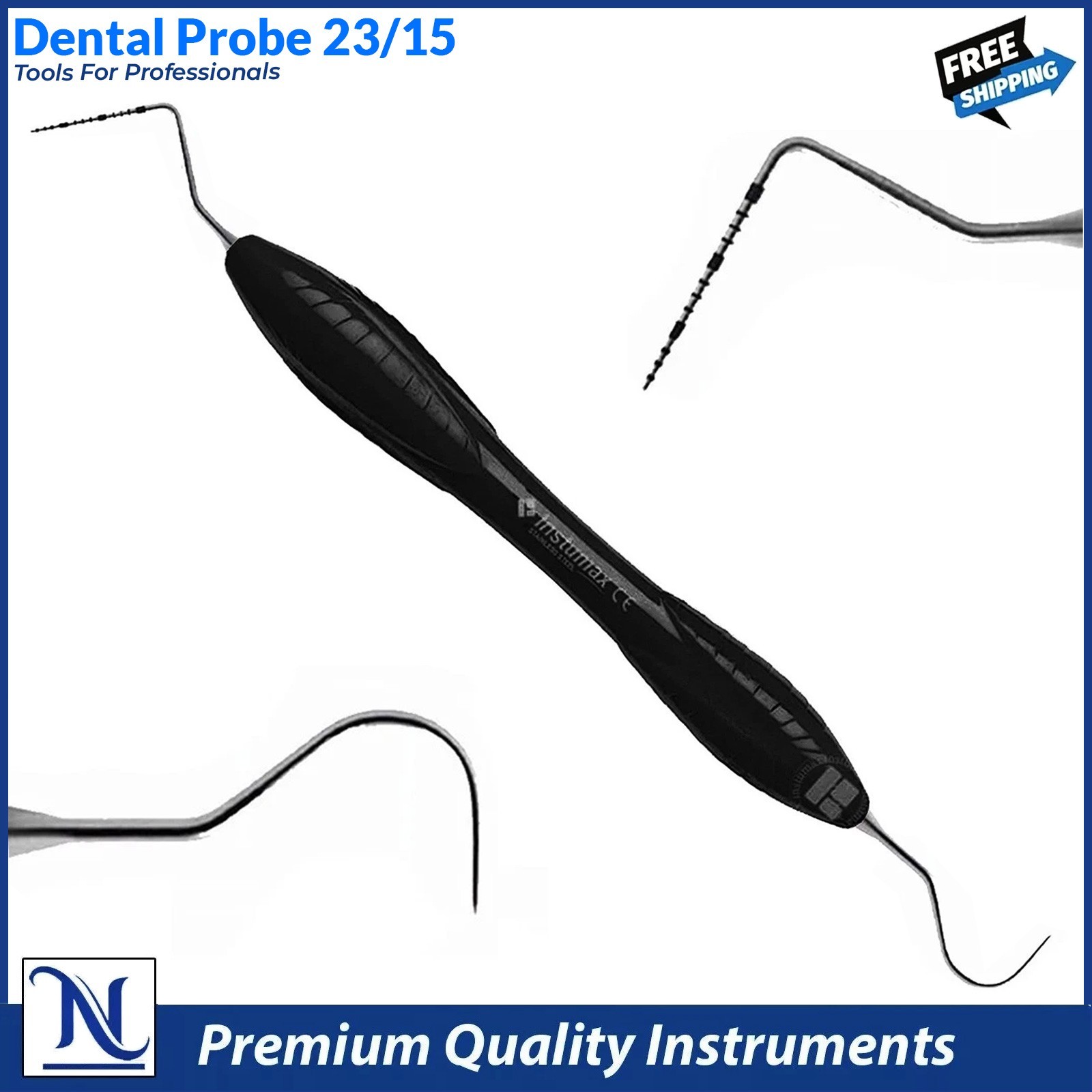 Dental Probe 23/15 – Pack of 10 Professional Periodontal Instruments