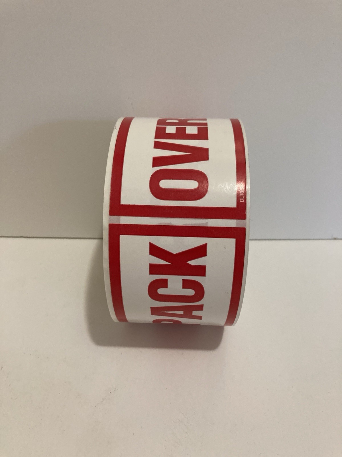 Roll of 500 OVERPACK Labels 2.5″ x 6″