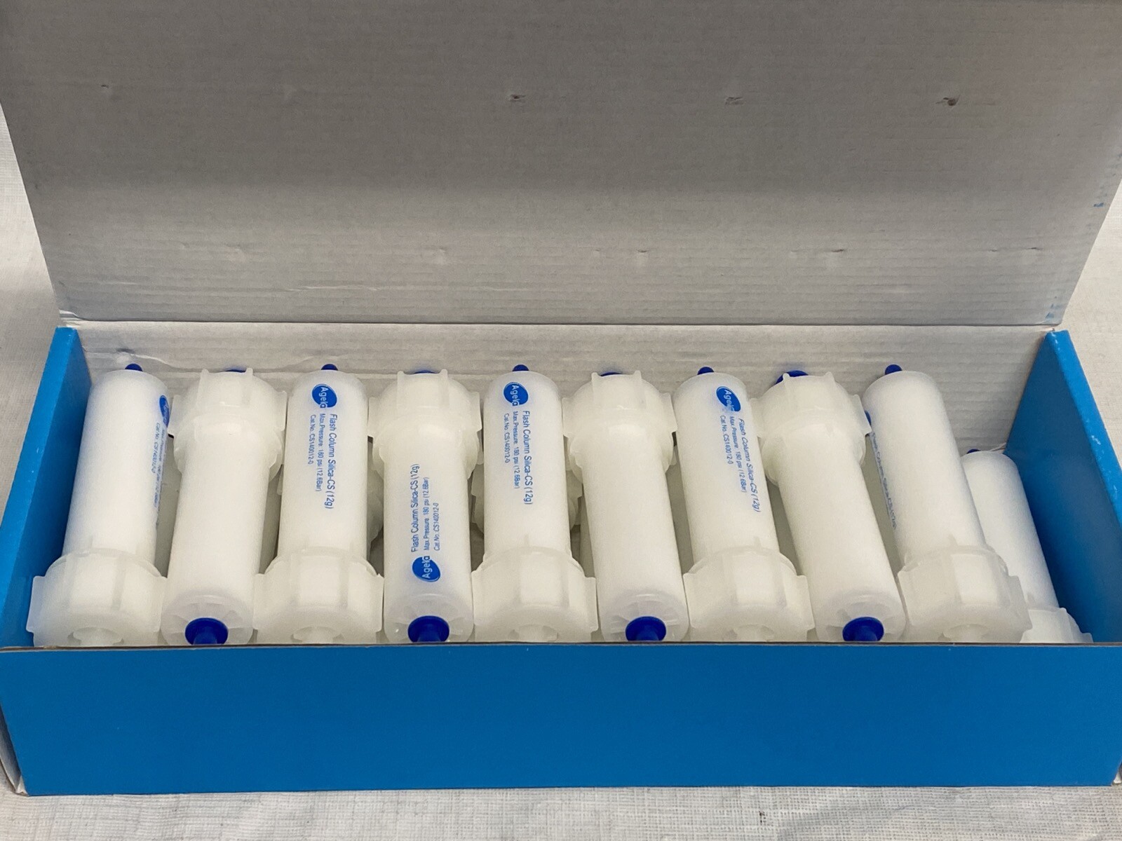 (19) AGELA Claricep Screw-On Flash Silica Column 40-60um 60A 12g CS140012-0