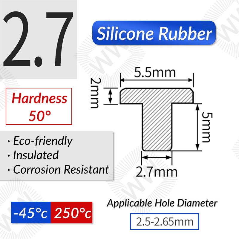 Round Silicone Rubber Round Hole Plugs Blanking End Cap Tube Pipe Insert Bung