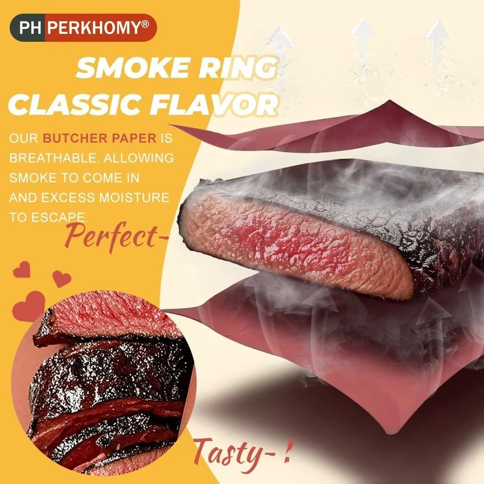 Pink Butcher Paper Roll 18″ X 1200″ (100′) for Smoker BBQ Grilling Smoking Meat