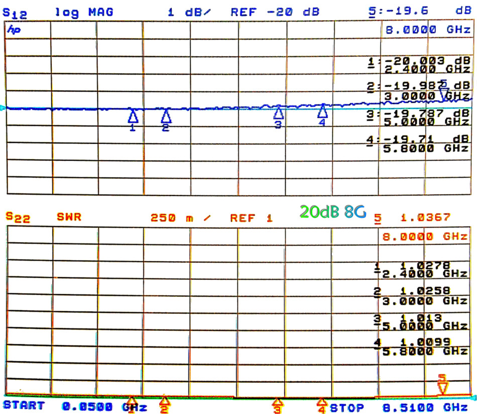 SMA Attenuator 10db 20db 5db 2W 50 Ohm DC-8GHz in-Line Provides from 1dB to 50dB