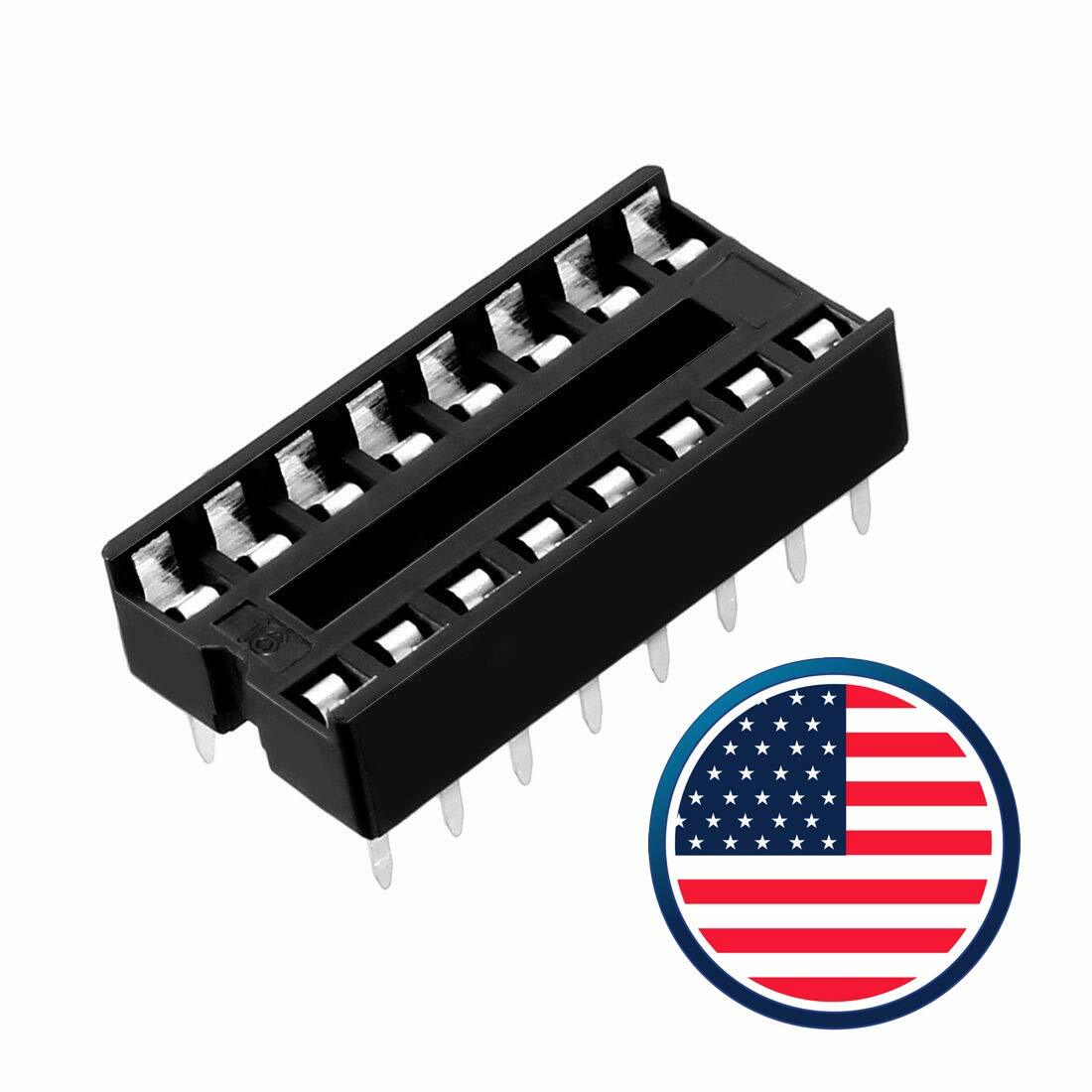 10-20 pcs 16 pin DIP IC Sockets Adaptor Solder Type Socket Dual Wipe Choose Qty