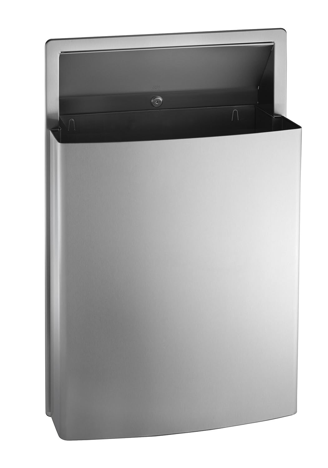 ASI 10-0458 Semi-Recessed Waste Receptacle 12 Gallon Stainless Steel Commercial