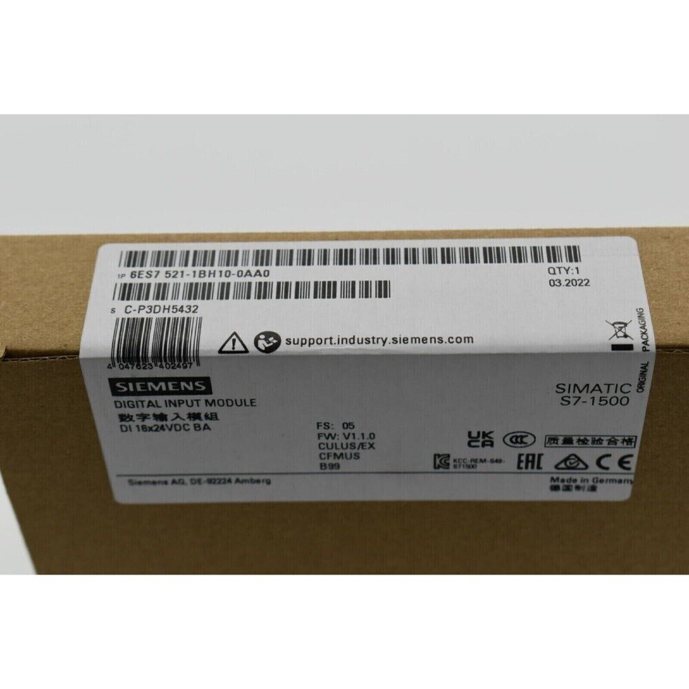 New Siemens 6ES7521-1BH10-0AA0 6ES7 521-1BH10-0AA0 1 Year Warranty Fast Shipping