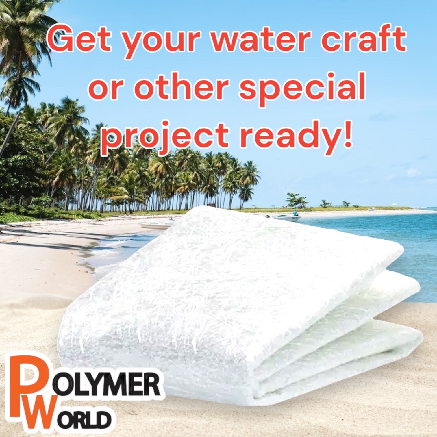 Polymer World Fiberglass 1.5X50X3 Yard Chopped Strand Mat for Boat, Automobiles