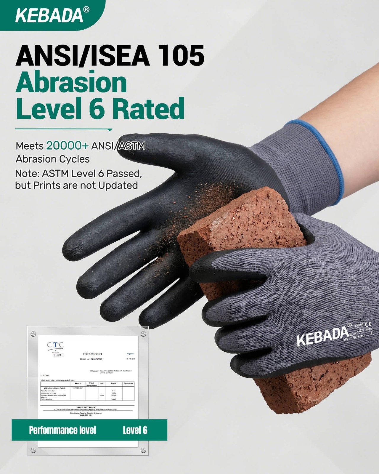 W5-12 Pairs Safety Work Gloves Foam Nitrile Coated, Seamless Knit Nylon Glove…