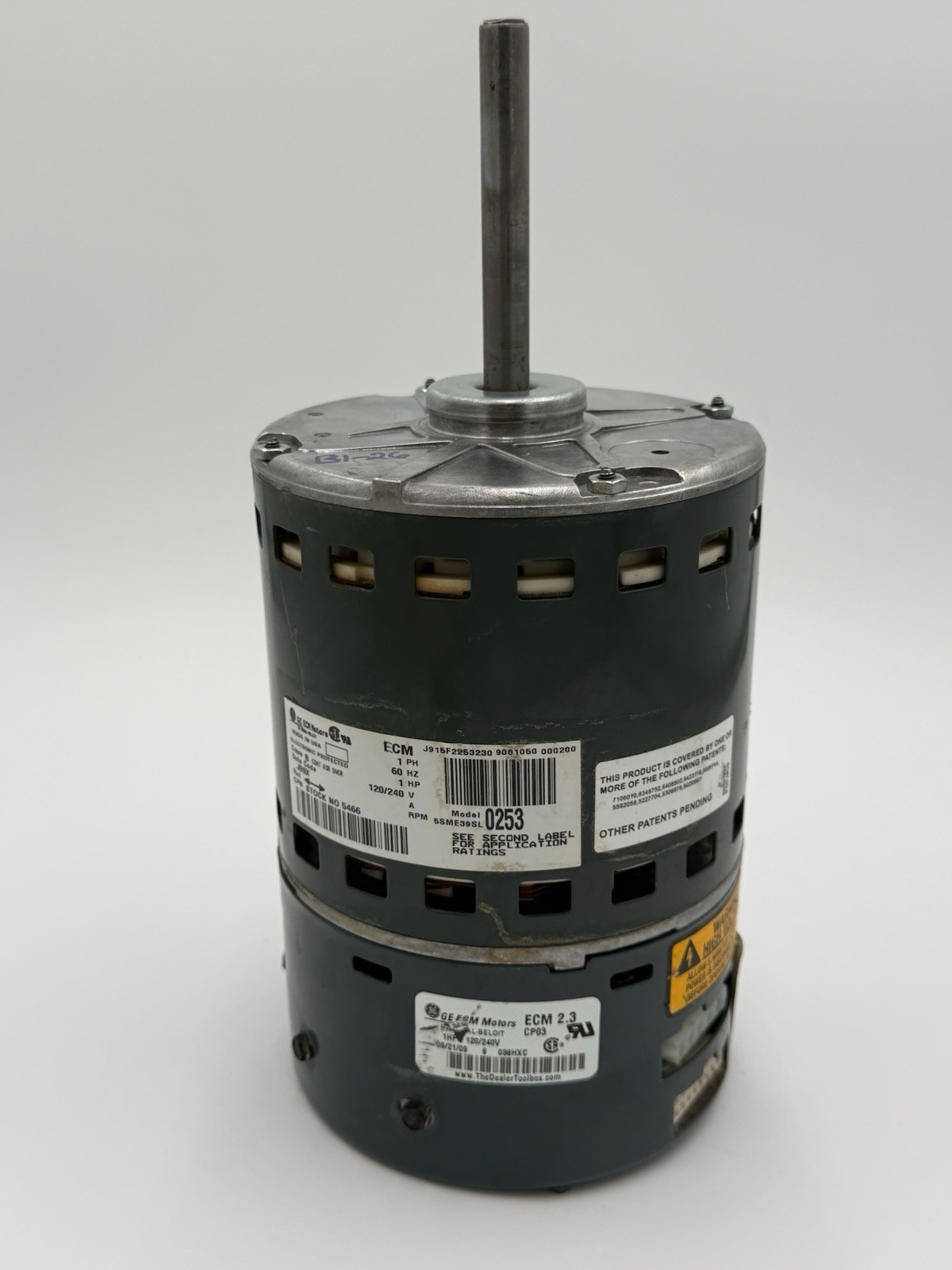 GE ECM 2.3 5SME39SL0253 1HP Furnace Blower Motor 208-230V D341314P78 #B1-26