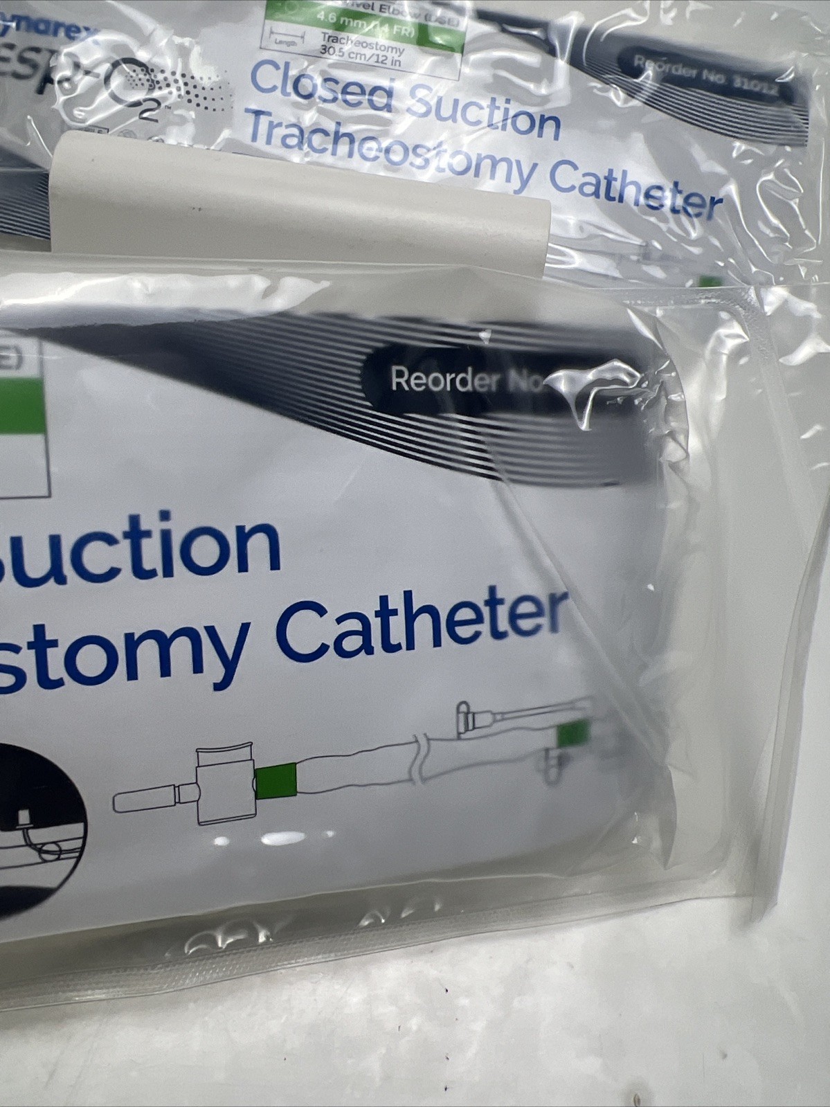 2 Pack Dynarex Resp-02 Closed Suction Tracheostomy Catheter 14 FR No.31012