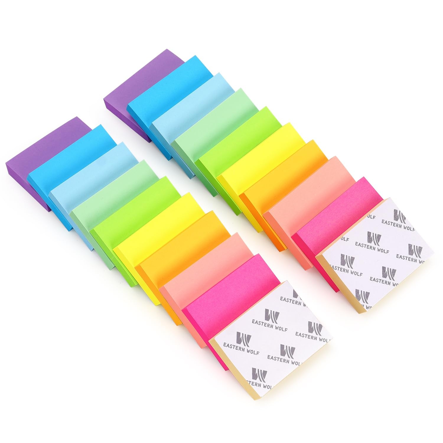 20 Pads Post It Notes 10 Colors 1.5 x 2 Inches Small Post It Notes 100 Sheets