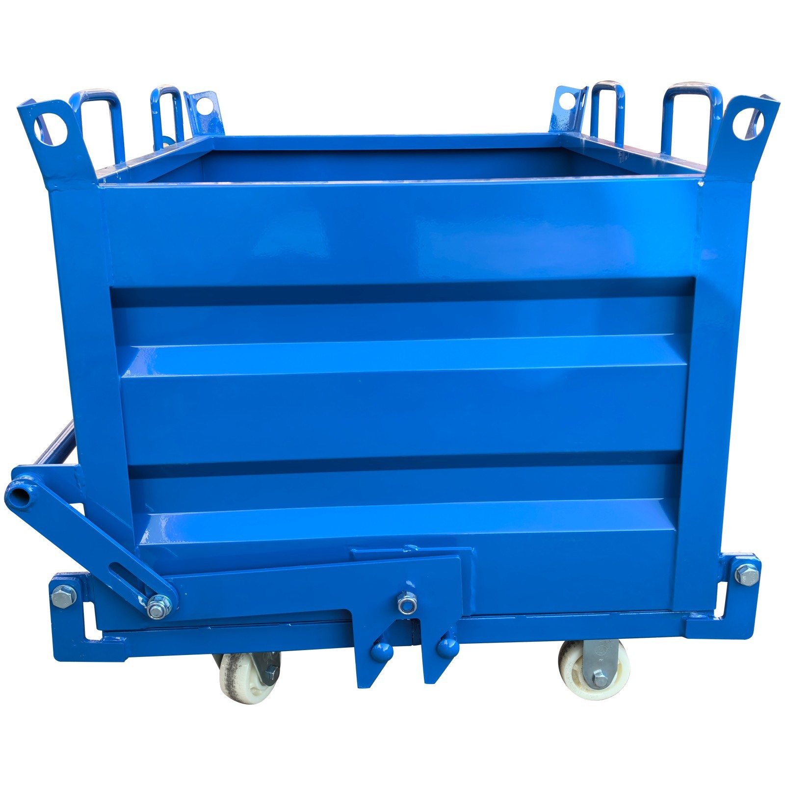 Construction Waste Scrap Bin Self-Dumping Steel Chip Containers for Forklifts