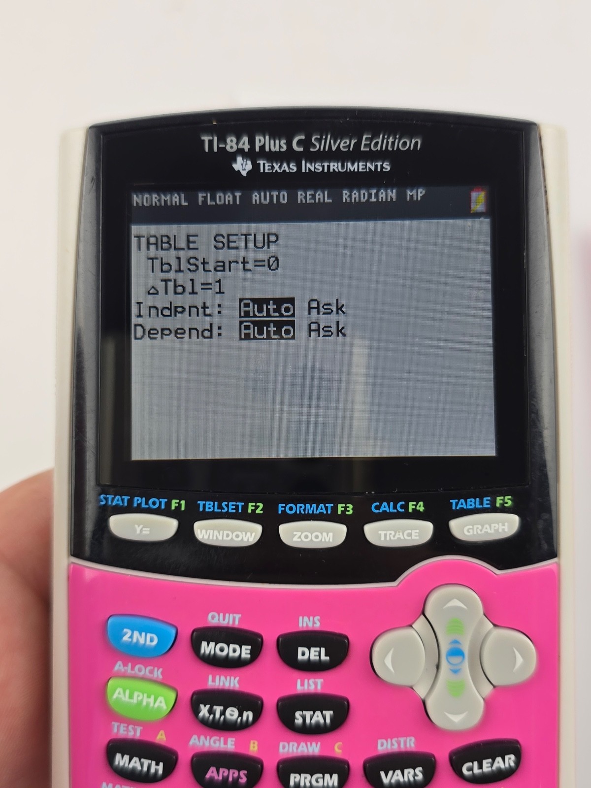 Texas Instruments TI-84 Plus C Silver Edition Graphing Calculator W/Cover – Pink