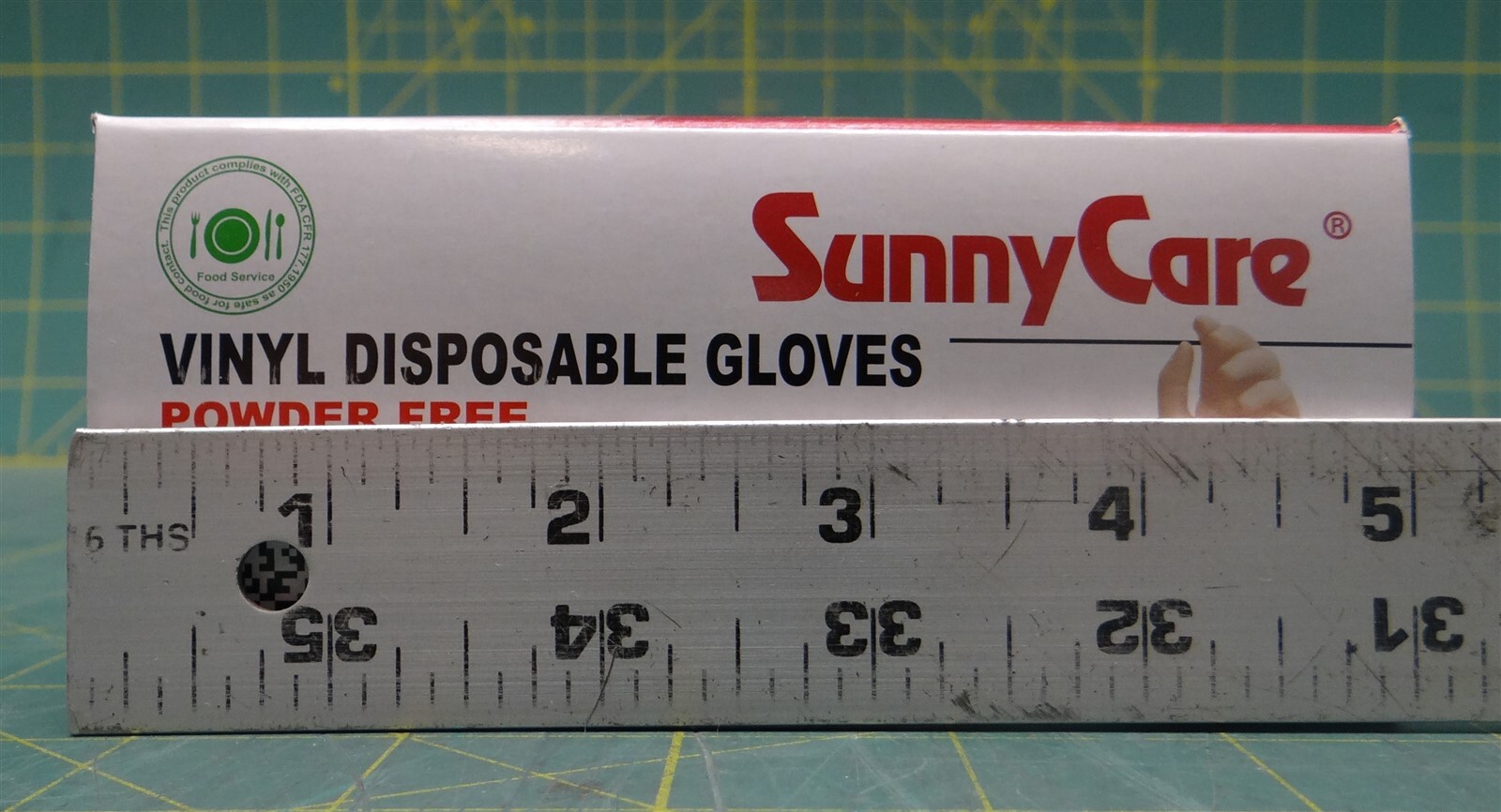 (Case of 10 Boxes) SunnyCare 7803 Powder Free Vinyl Disposable Gloves Size Large