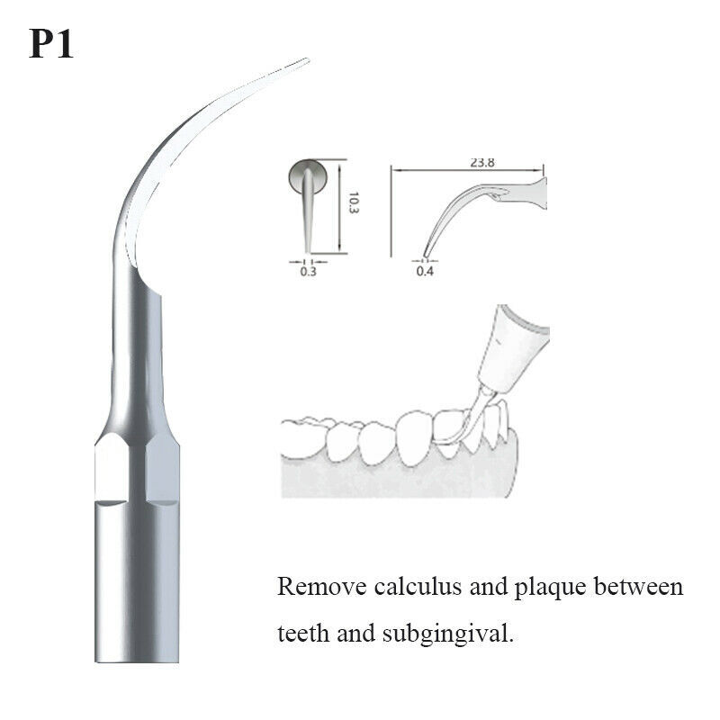 5 pcs Dental Ultrasonic piezo scaler Tips Fit EMS WOODPECKER G P Scaling Perio