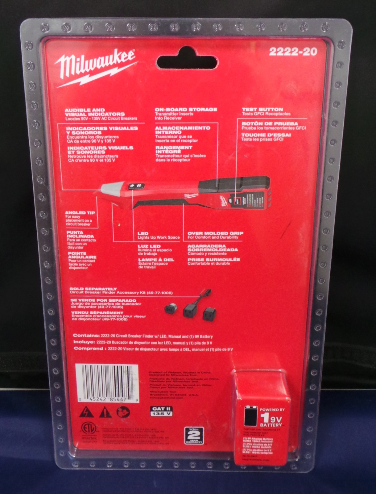 Milwaukee 2222-20 Circuit Breaker Finder with LED BRAND NEW