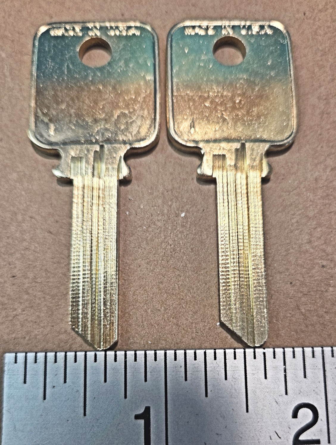 Medeco Patriot generic uncut blank key blanks – qty. 2 for 1 price – New