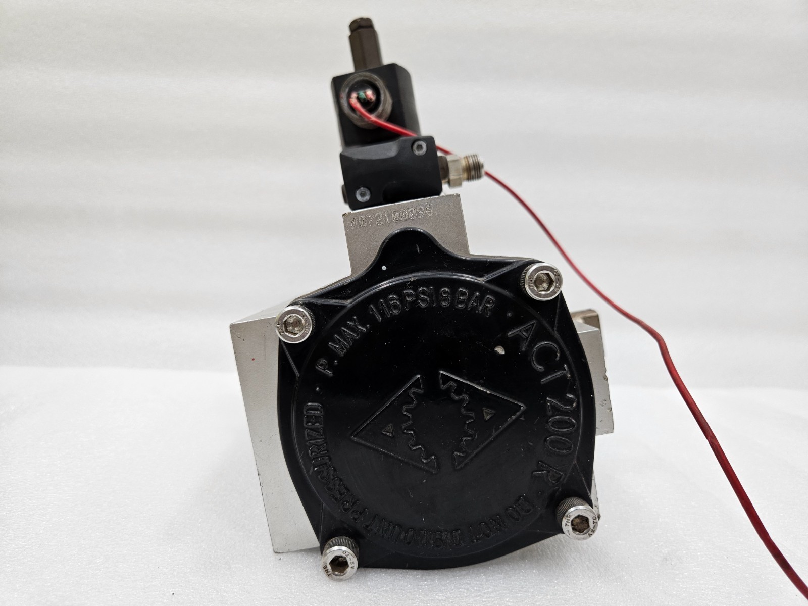 ACTREG PNEUMATIC ACTUATOR MAX PRESSURE 8 BAR WITH ASCO 8551B401 M0 VALVE