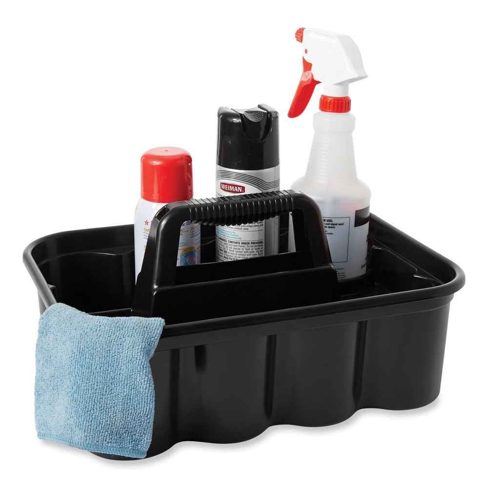 Rubbermaid Commercial 315488BLA 15″ x 7.4″ 8-Comp. Carry Caddy – Black New